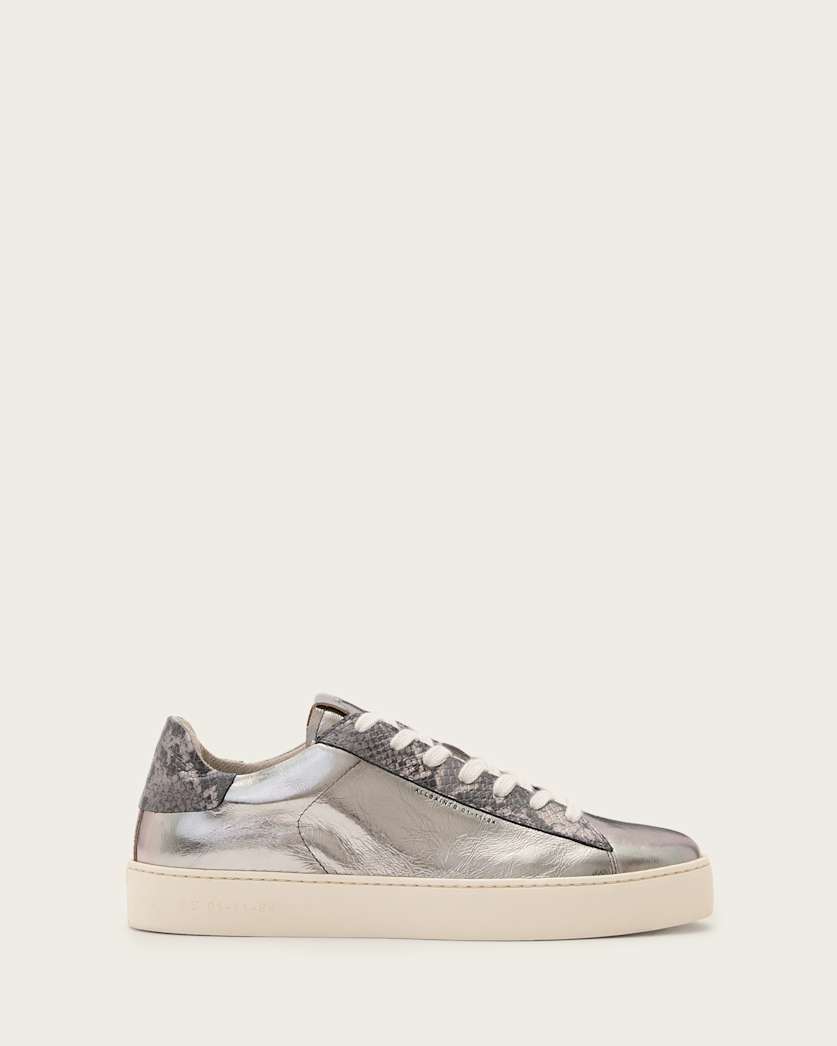 Shana Low Top Metallic Leather Trainers