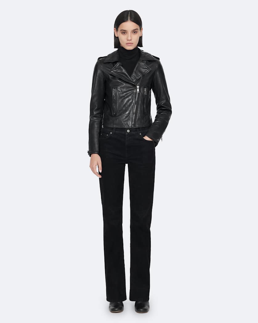 Errie Leather Biker Jacket