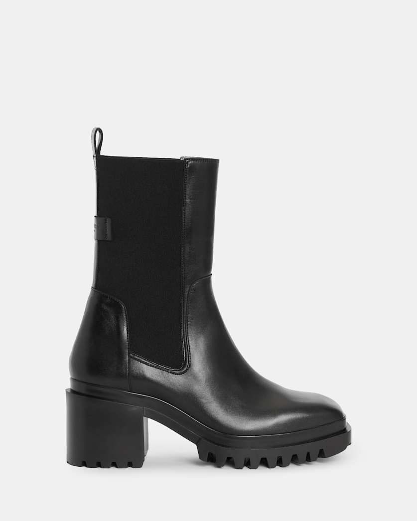 Skarlet Square Toe Leather Boots