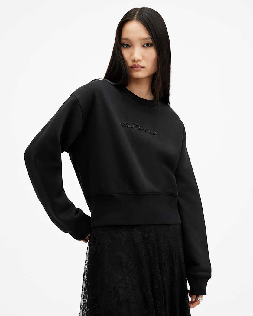 Fern Embellished Logo Sweatshirt