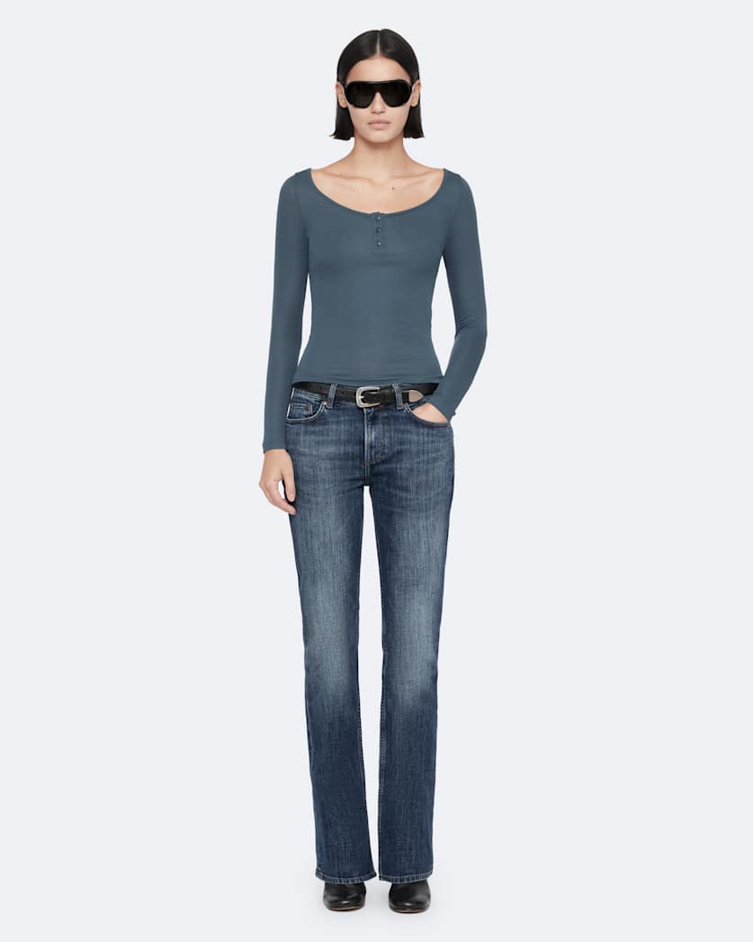 Jules Slim Fit Cotton Henley