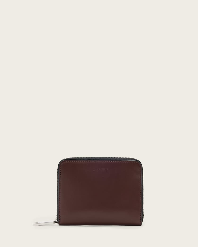 Lena Hex Zip Up Leather Wallet