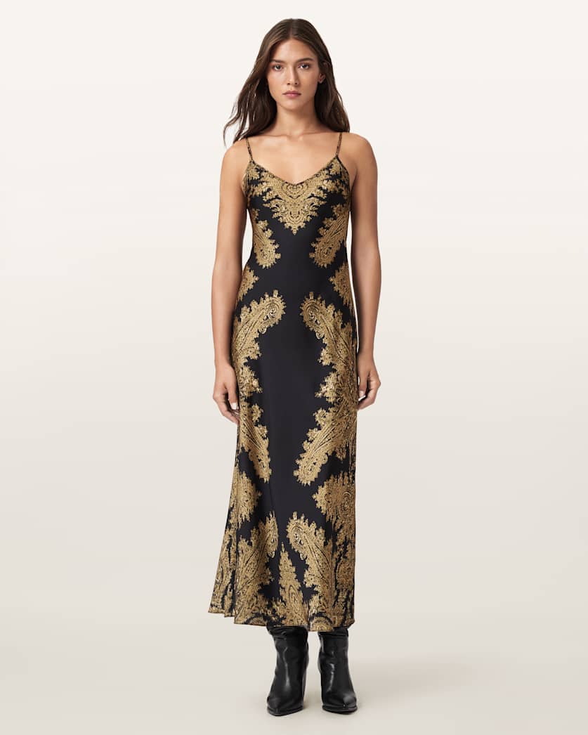 Bryony Paisley Slip Dress