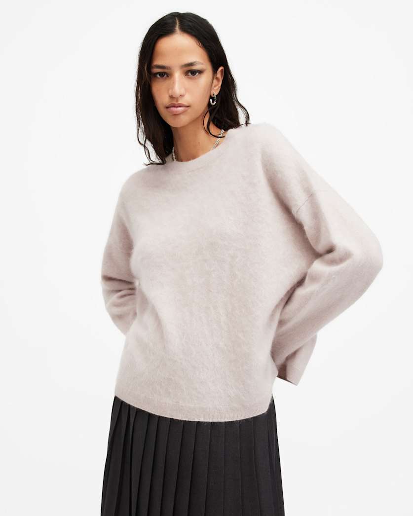 Rebel Brushed Cashmere Crew Neck Jumper