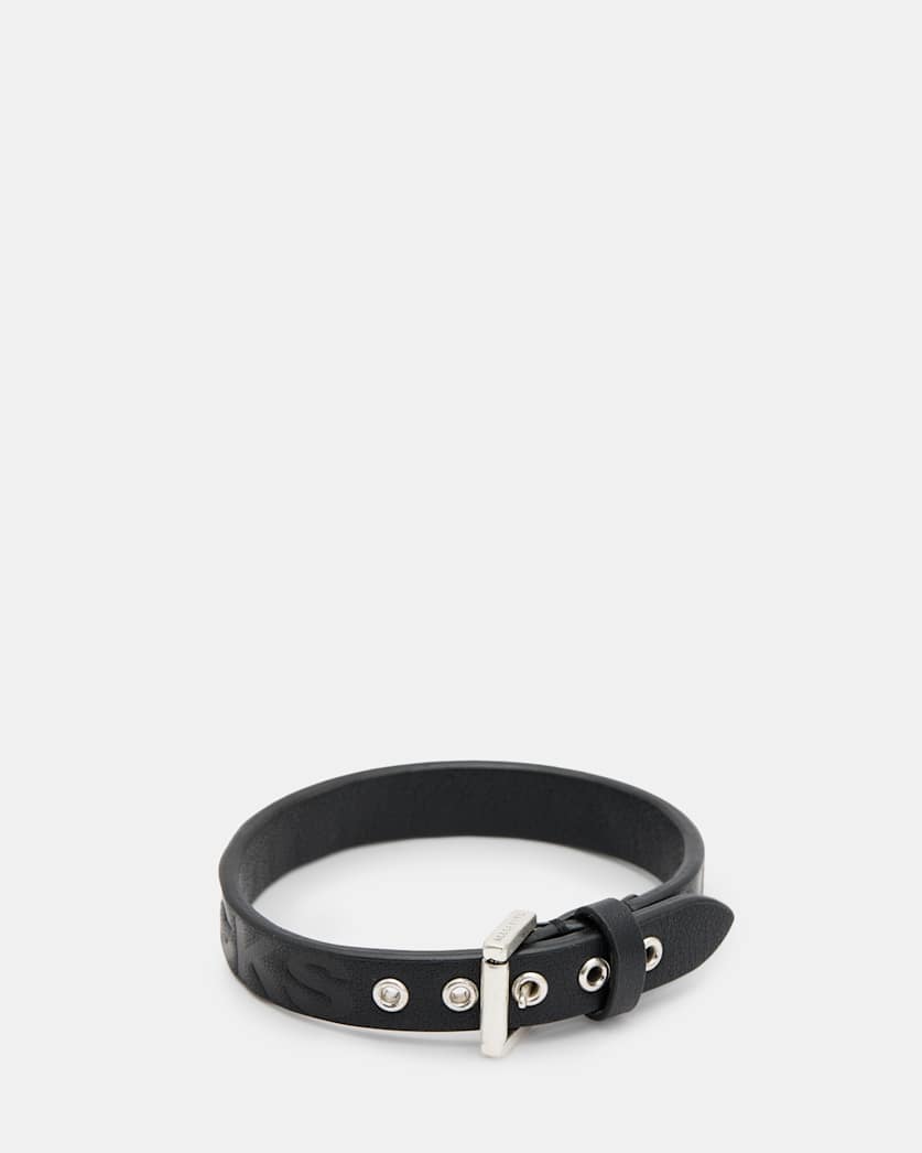 AllSaints Rocks Leather Bracelet