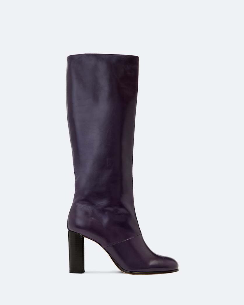 Marisa Leather Heeled Knee-High Boots