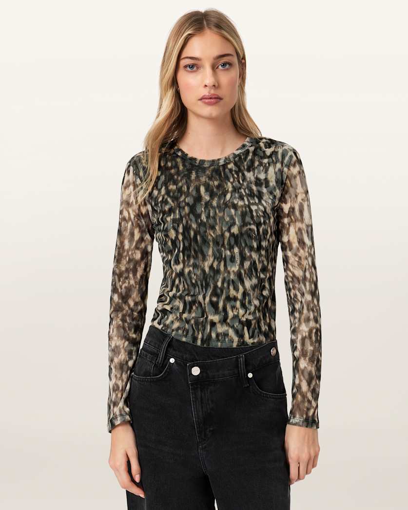 Ellie Mesh Long Sleeve T-Shirt