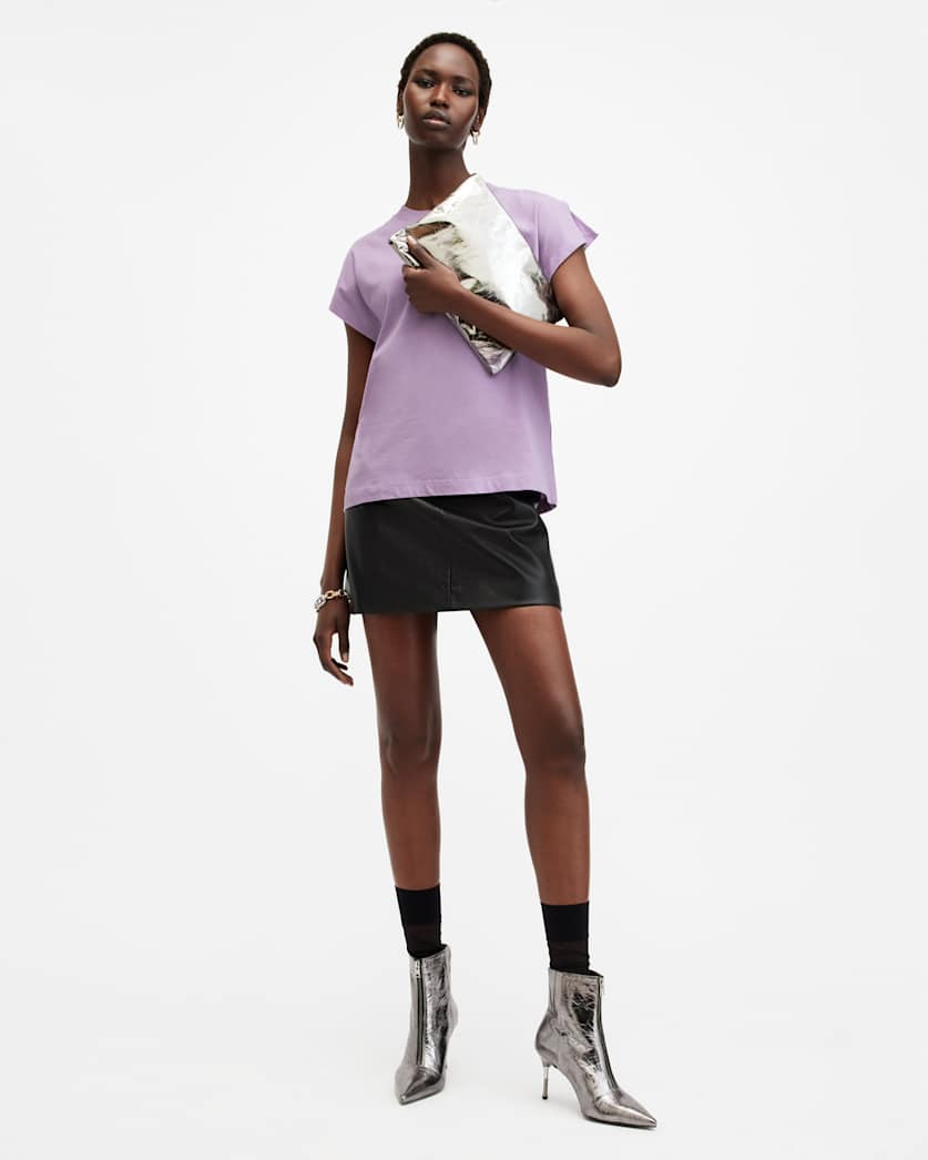 Rue Split Shoulder Crew Neck T-Shirt