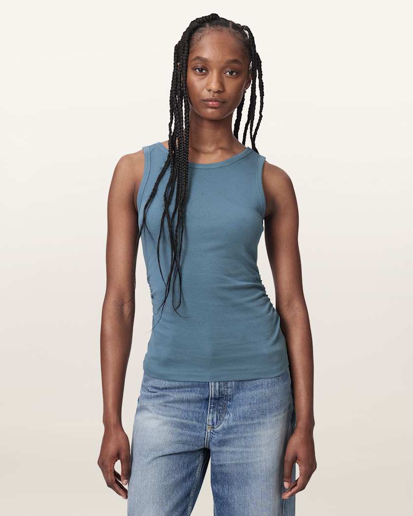 Katarina Boat Neck Slim Fit Tank Top