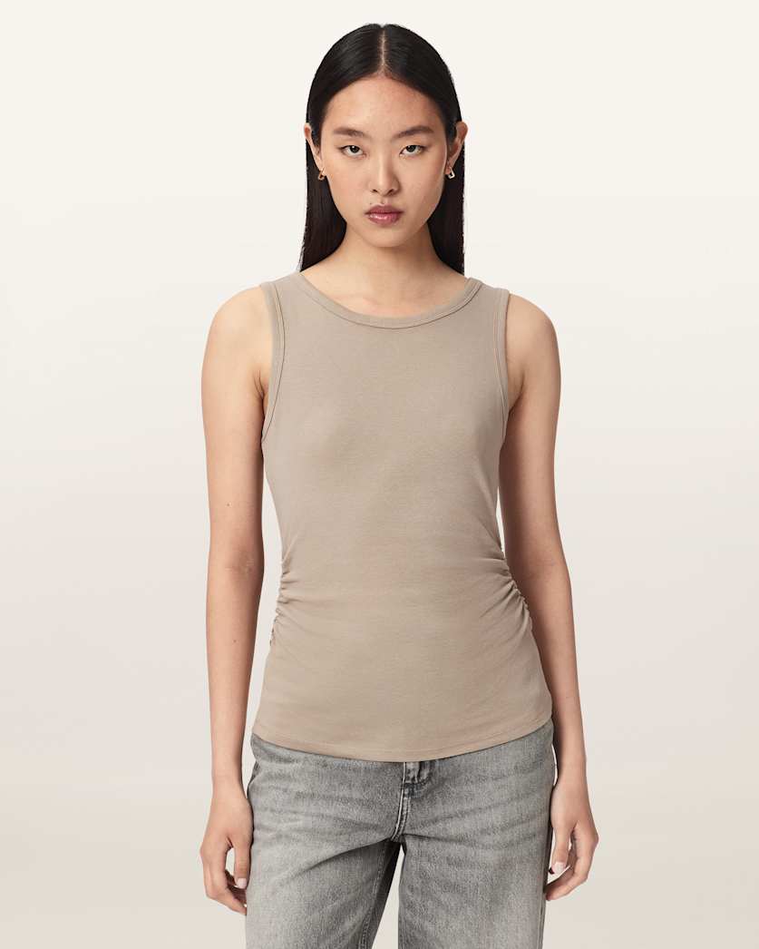 Katarina Boat Neck Slim Fit Tank Top