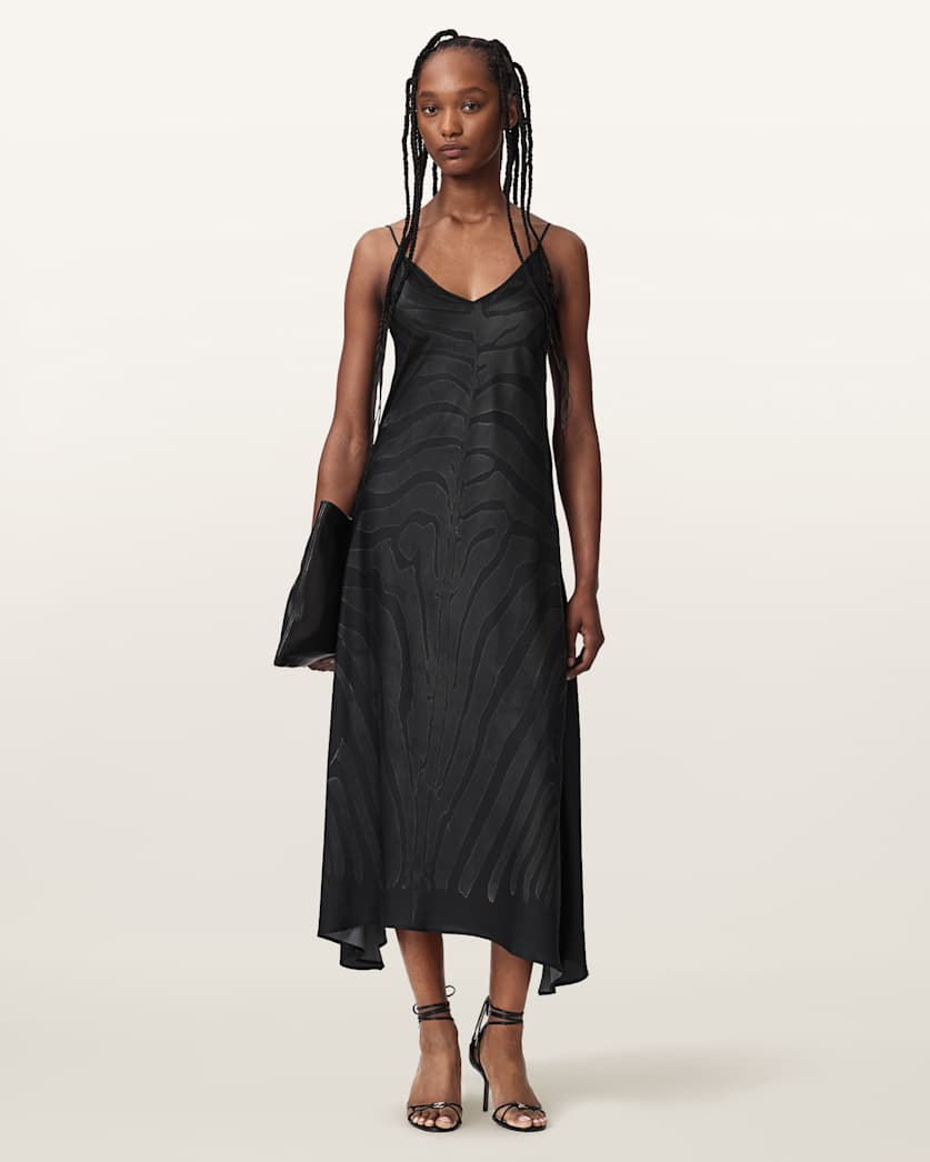 Leona V-Neck Maxi Slip Dress