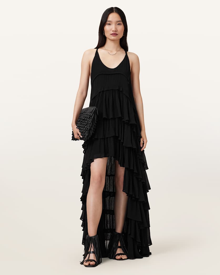 Cavarly Tiered Ruffle Maxi Dress