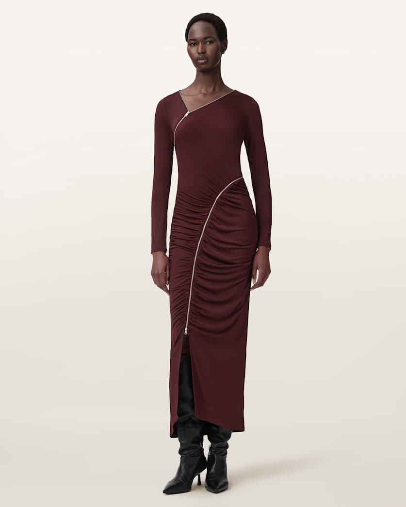 Elsie Zipper Maxi Dress