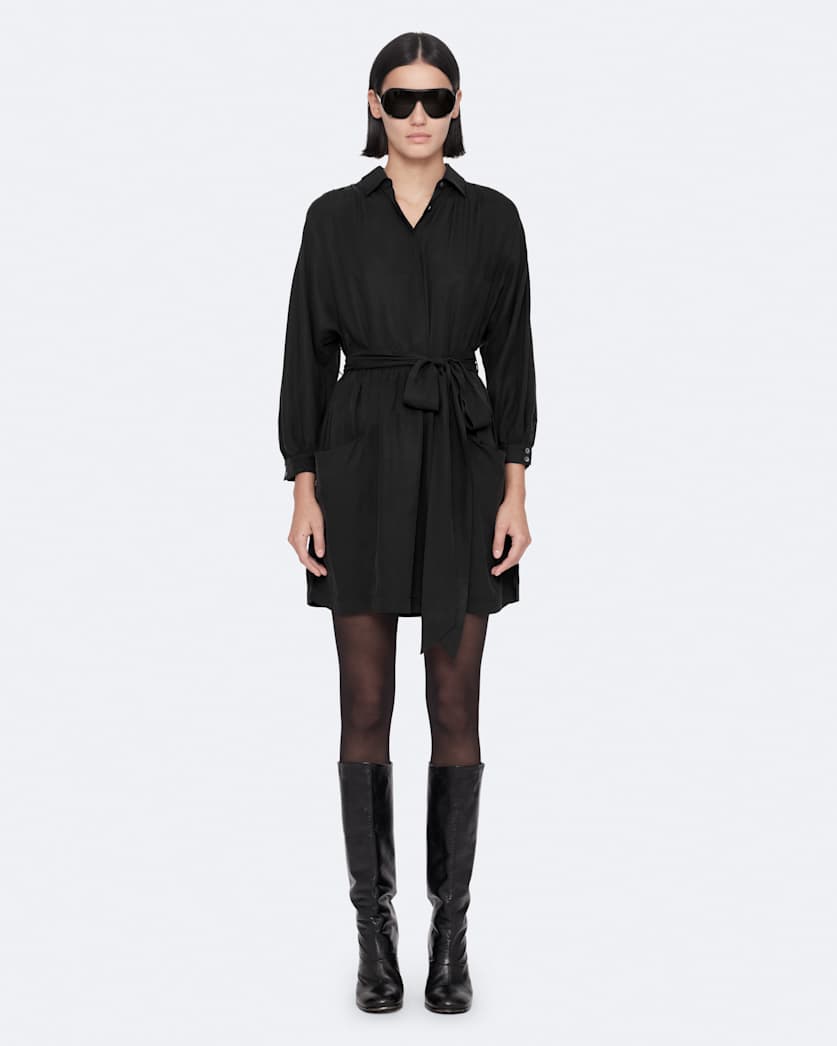 Noora silk blend shirt dress