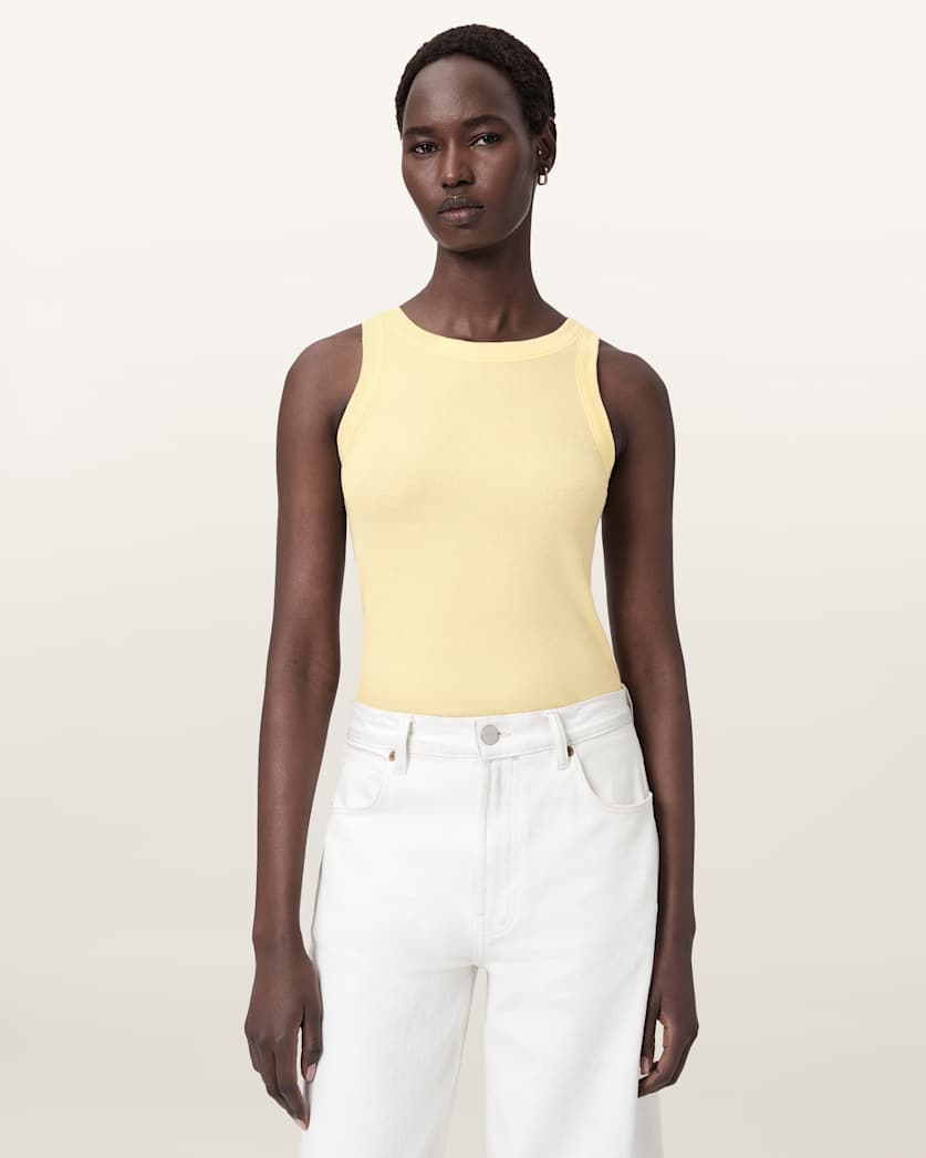 Rina Crew Neck Sleeveless Tank Top