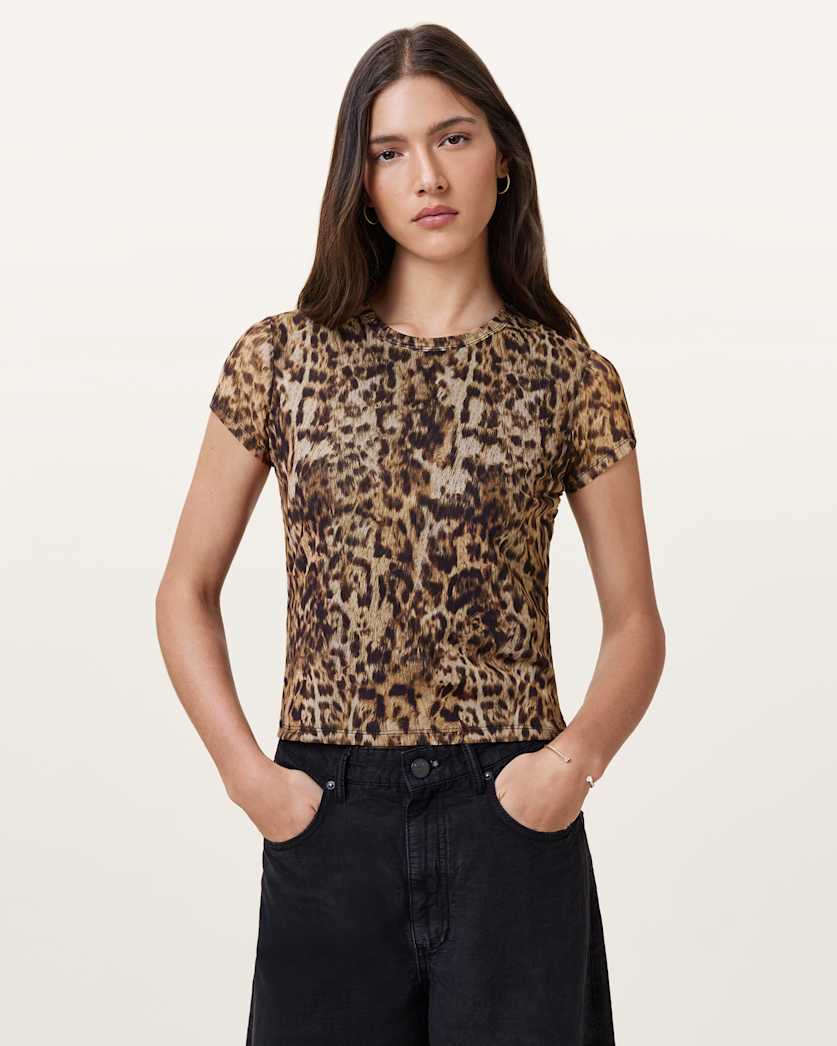 Ellie Mesh Print T-Shirt