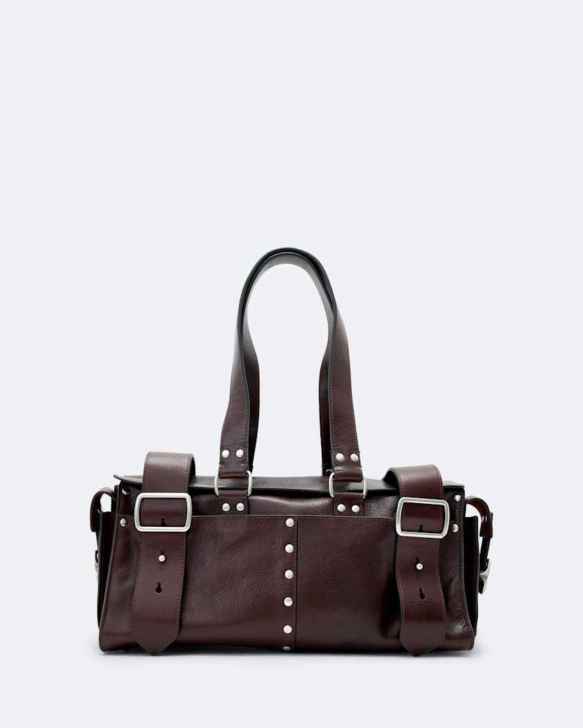 Stud Leather Grab Bag