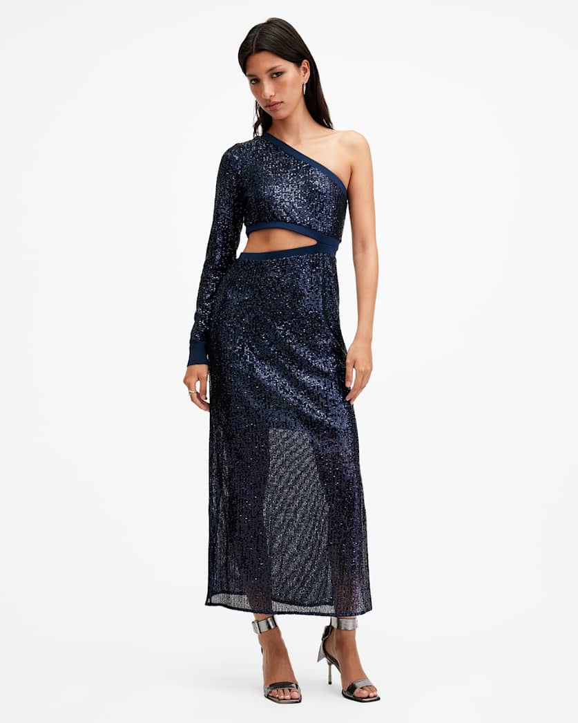 Daisy Topaz Sequin Cut Out Maxi Dress