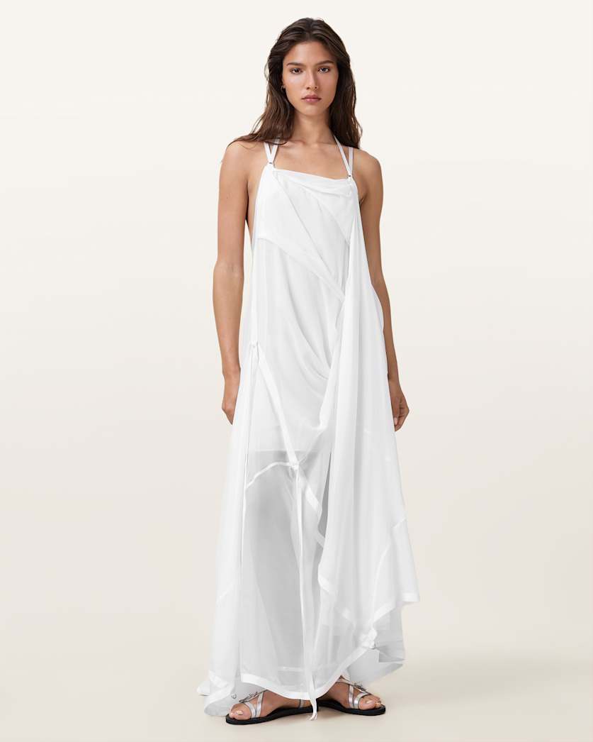 Parachute Limited Edition White Silk Dress