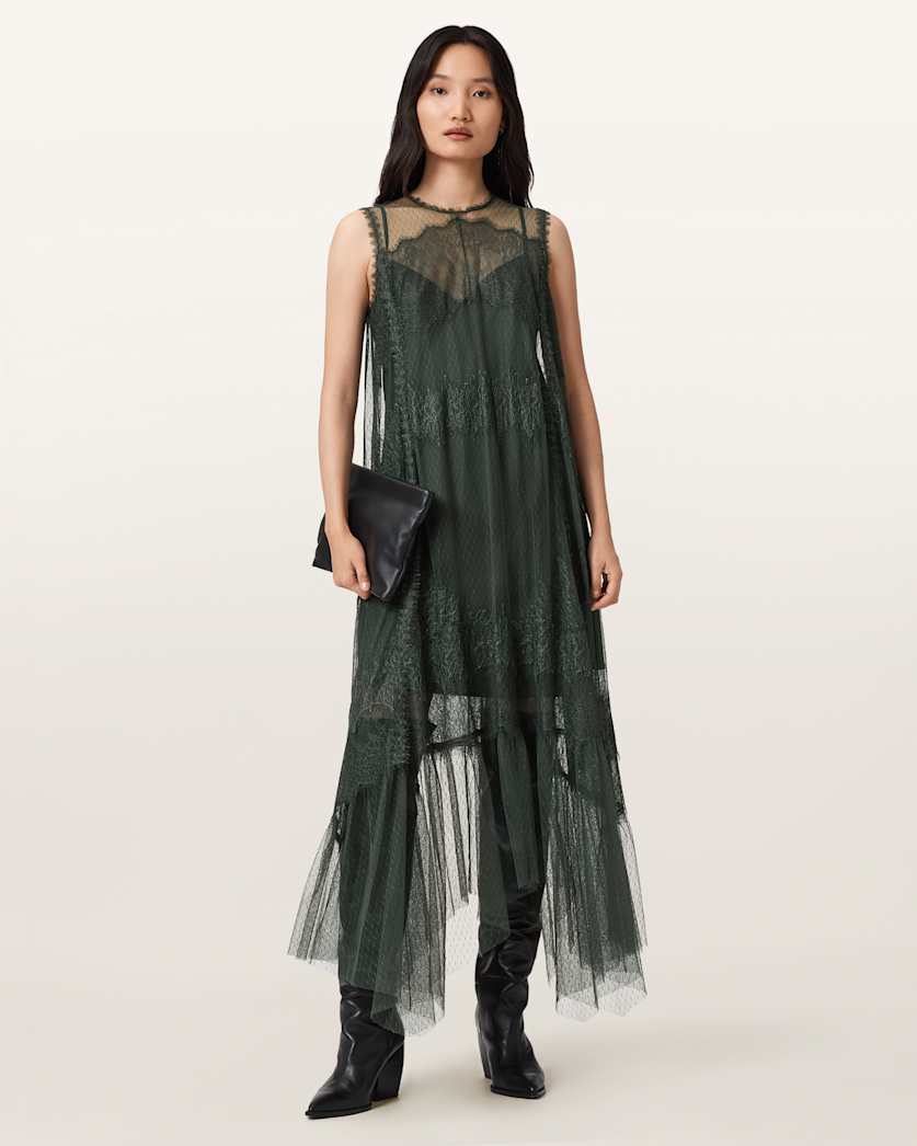 Clara Mesh Midi Dress