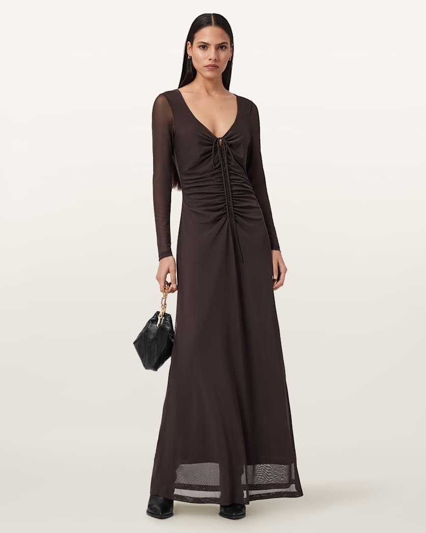 Gabby Mesh Maxi Dress