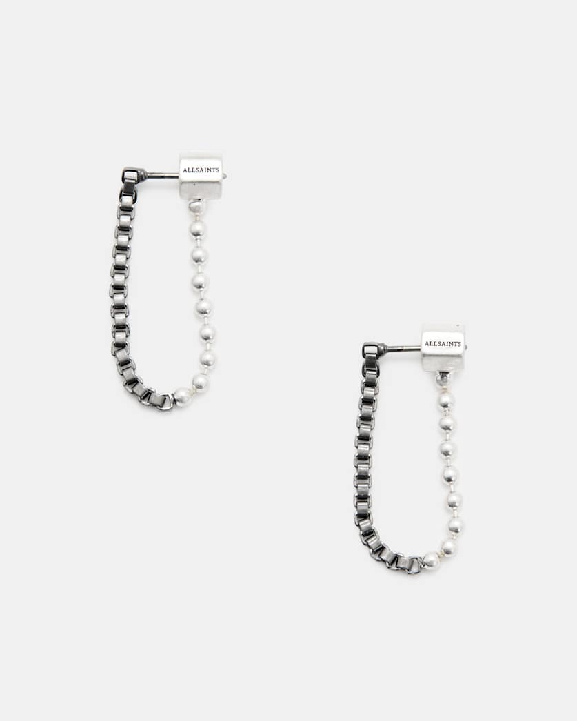 Box Ball Loop Earrings