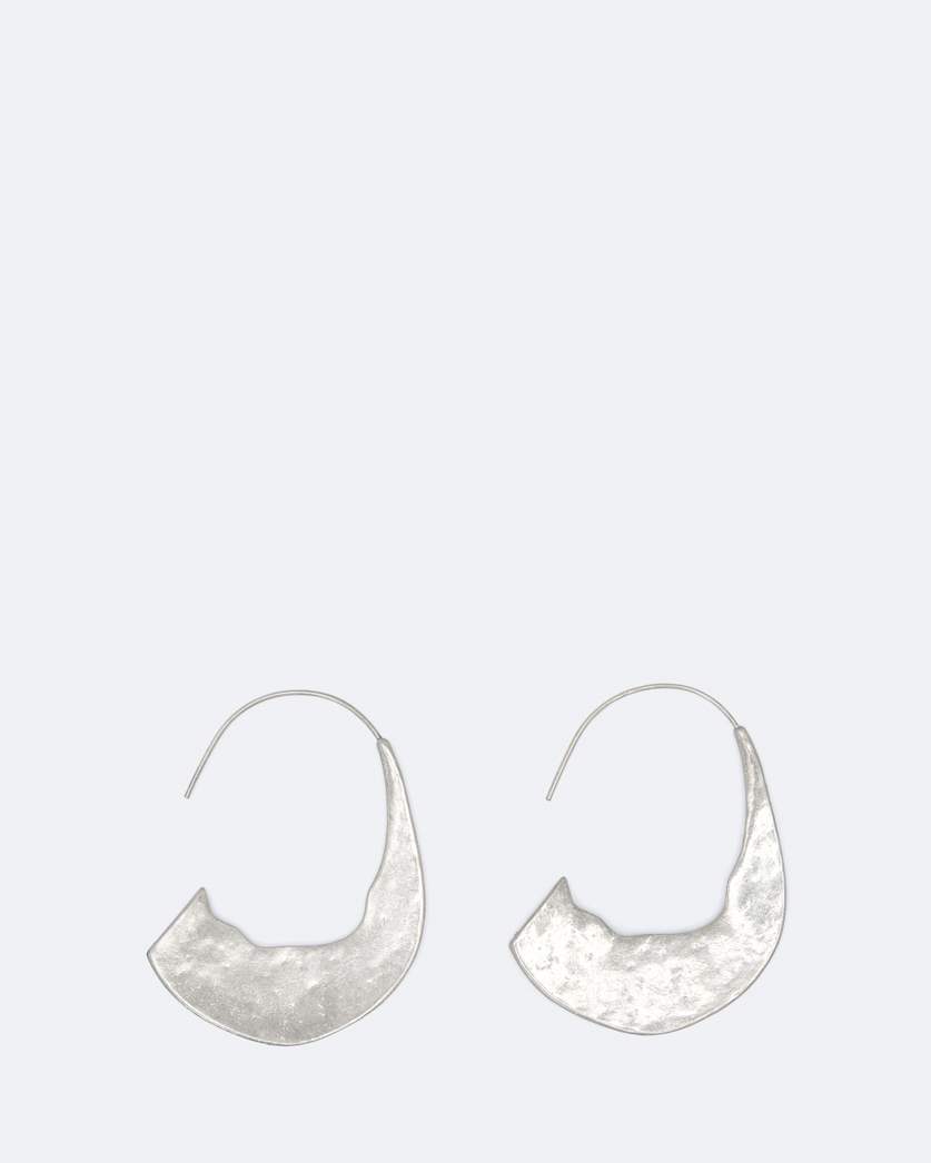 Talon Extra-Large Flat Hammered Earrings