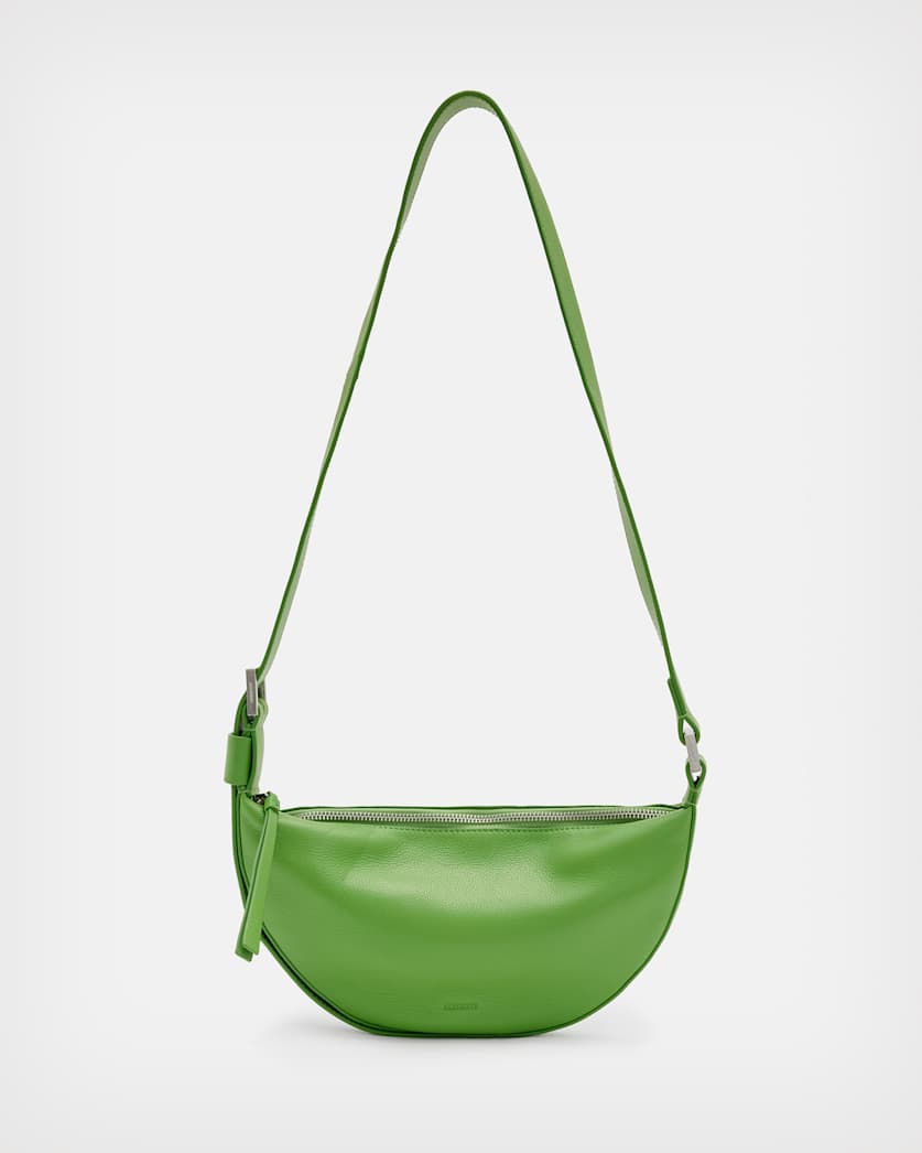 Half Moon Leather Crossbody Bag