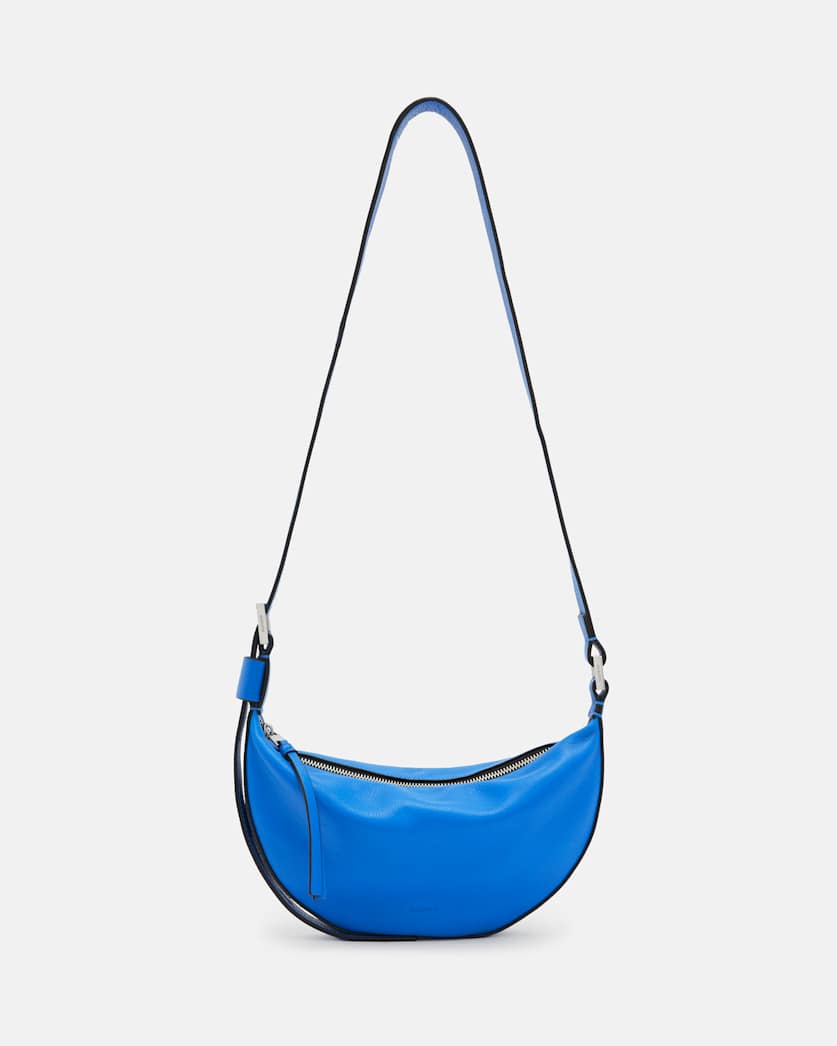 Half Moon Leather Crossbody Bag