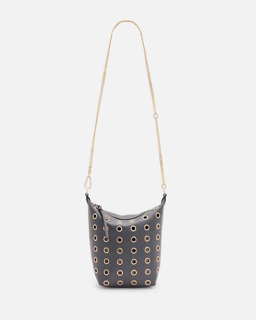 Evaline Eyelet Leather Crossbody Bag