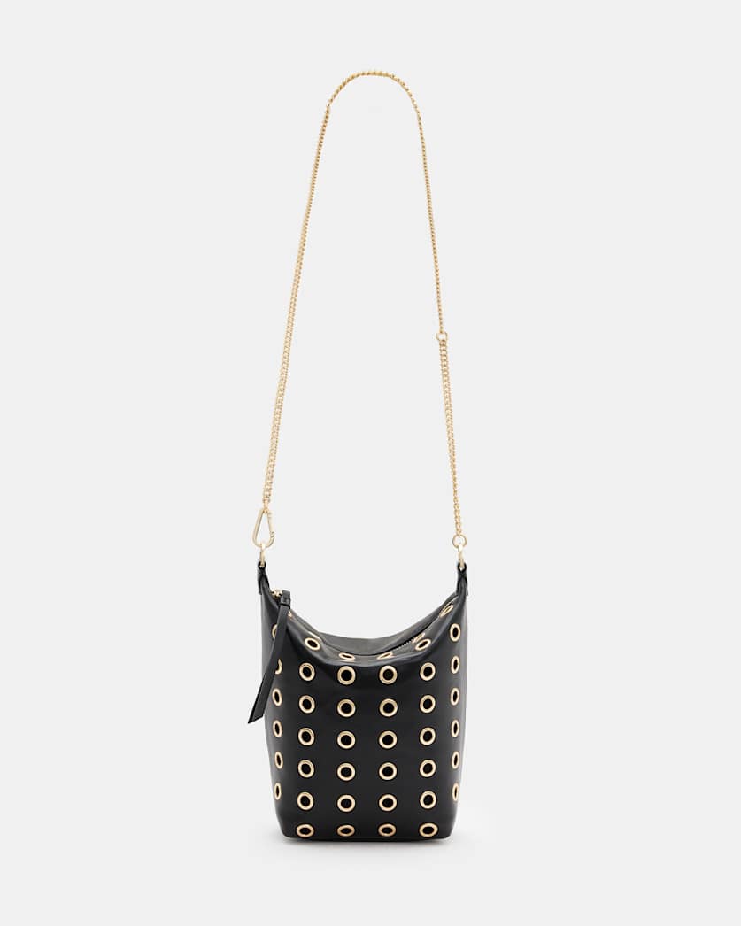 Evaline Eyelet Leather Crossbody Bag