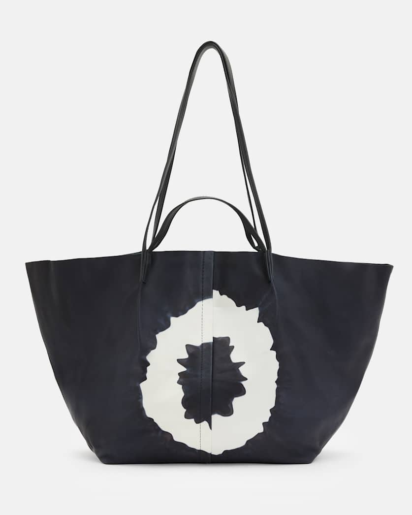 Hannah Tie Dye Leather Tote Bag