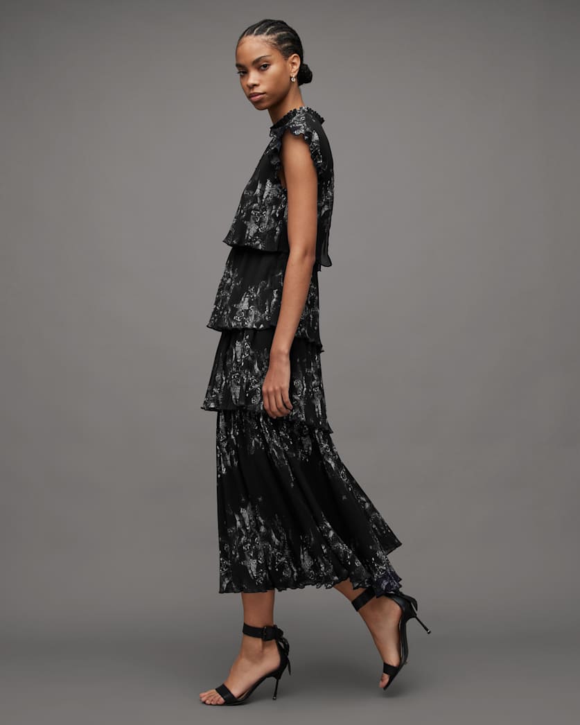 Madi Diana Butterfly Print Maxi Dress