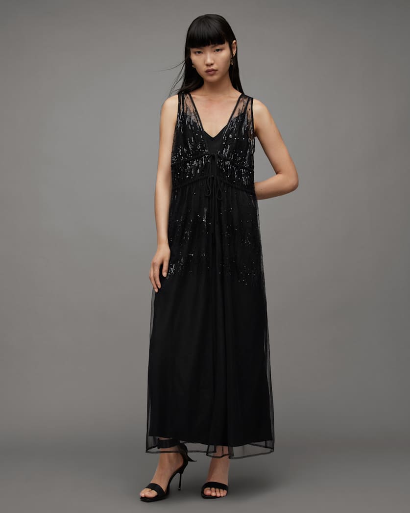 Robyn Embellished Sequin Maxi Dress