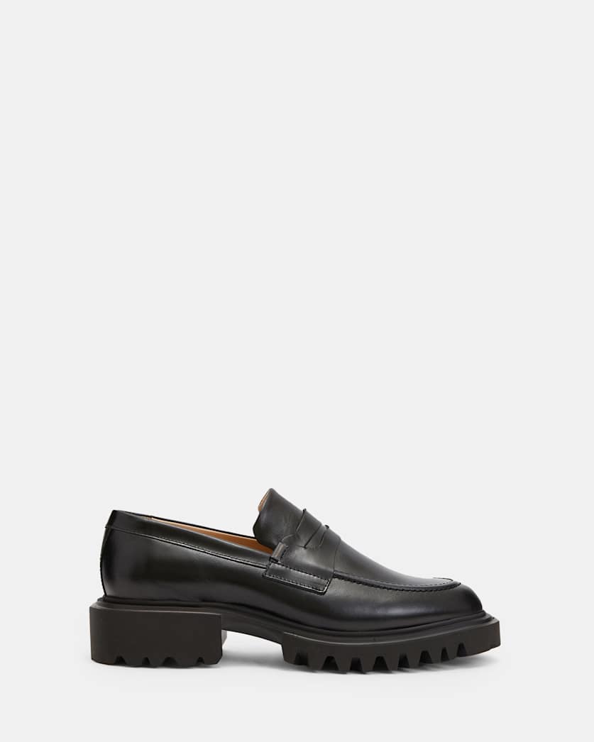 Lola Slip On Shiny Leather Loafers