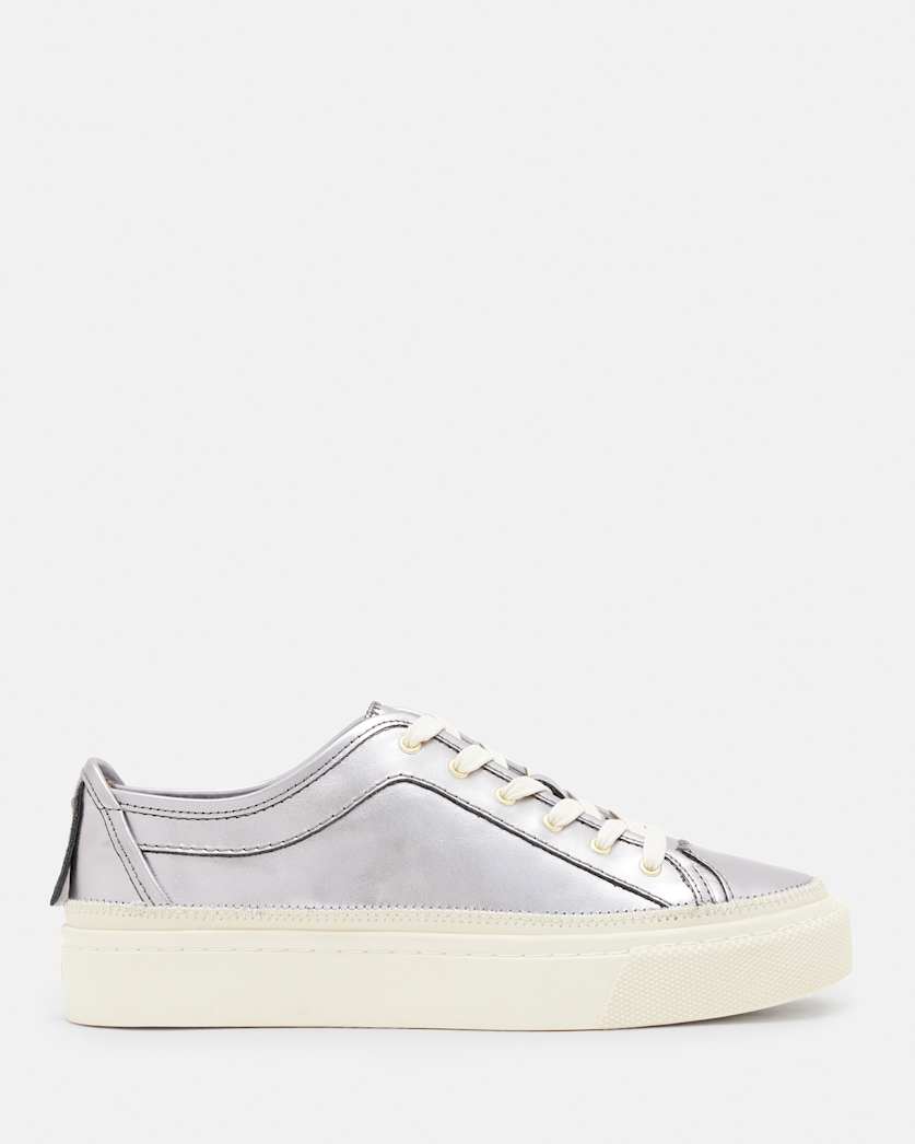 Milla Metallic Leather Trainers