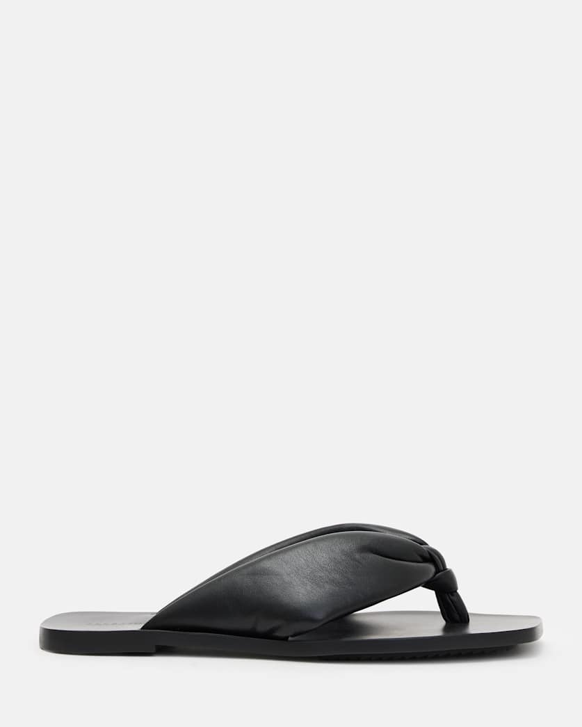 Loop Knotted Leather Sandals