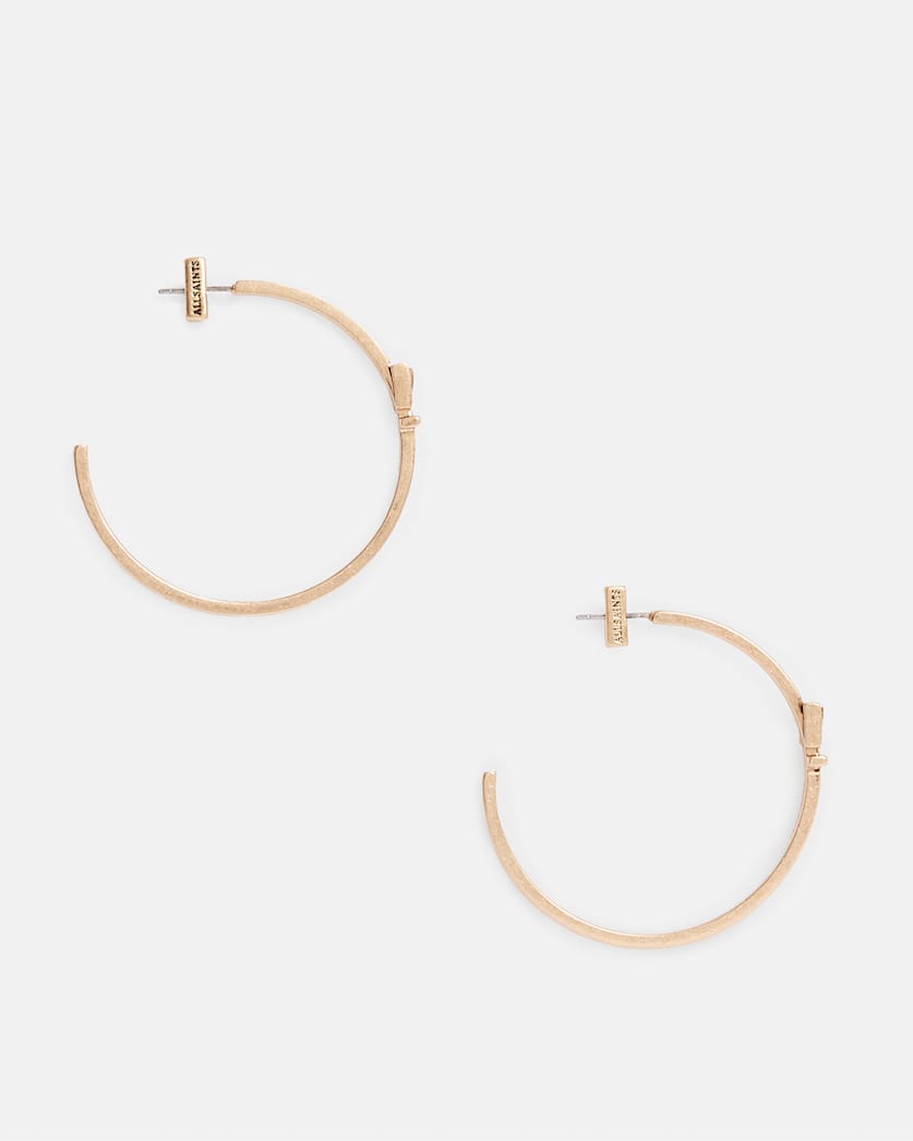 Brea Large Gold-Tone Hoop Earrings