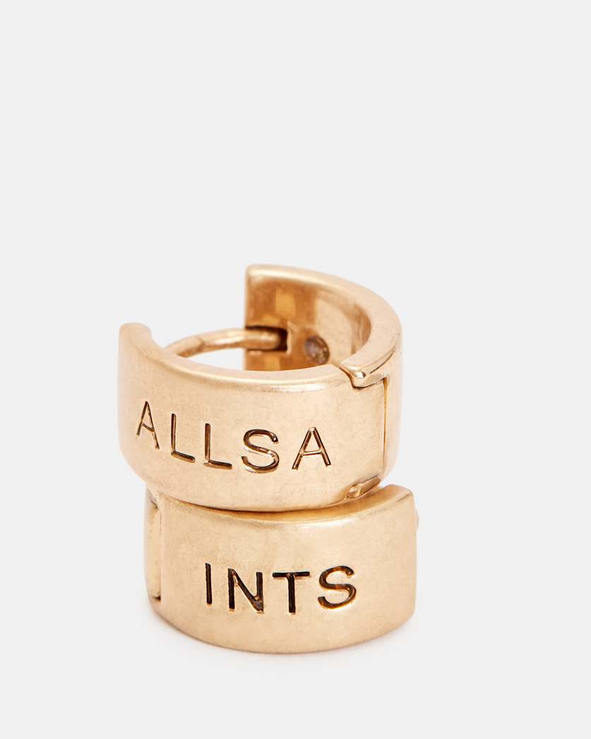 Liza Logo Hoop Earrings