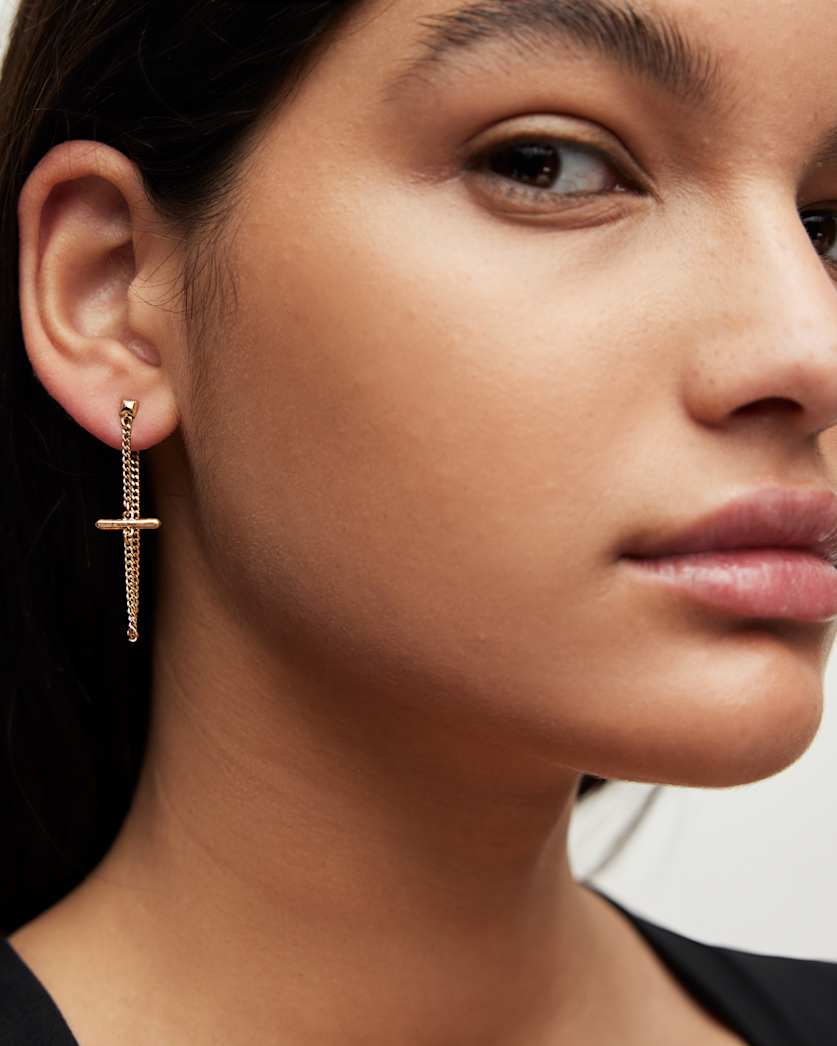 Talia Gold-Tone Toggle Earrings