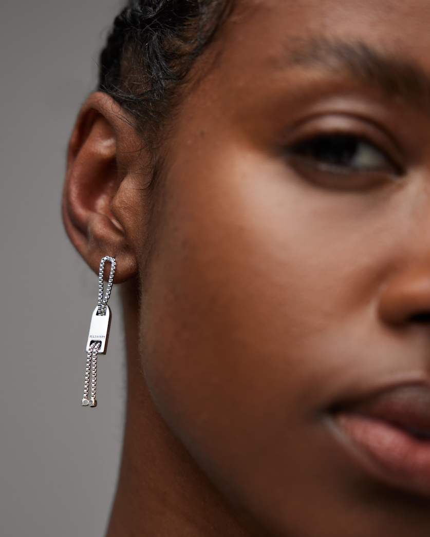 Zosia Chain Silver-Tone Earrings