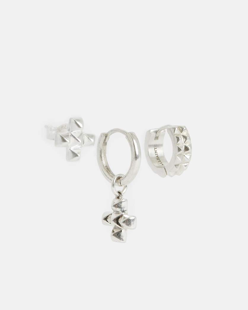 Nova Sterling Silver Earring Trio Set