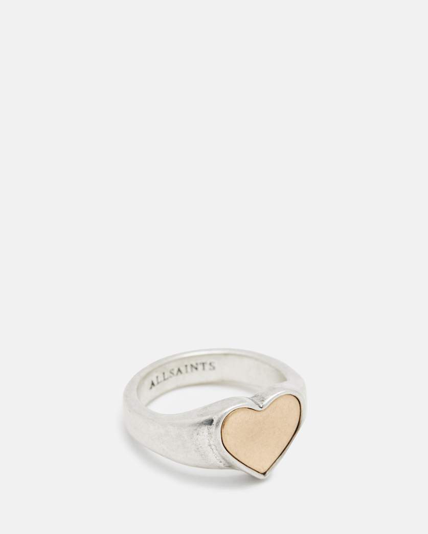 Obi Two Tone Heart Shaped Ring