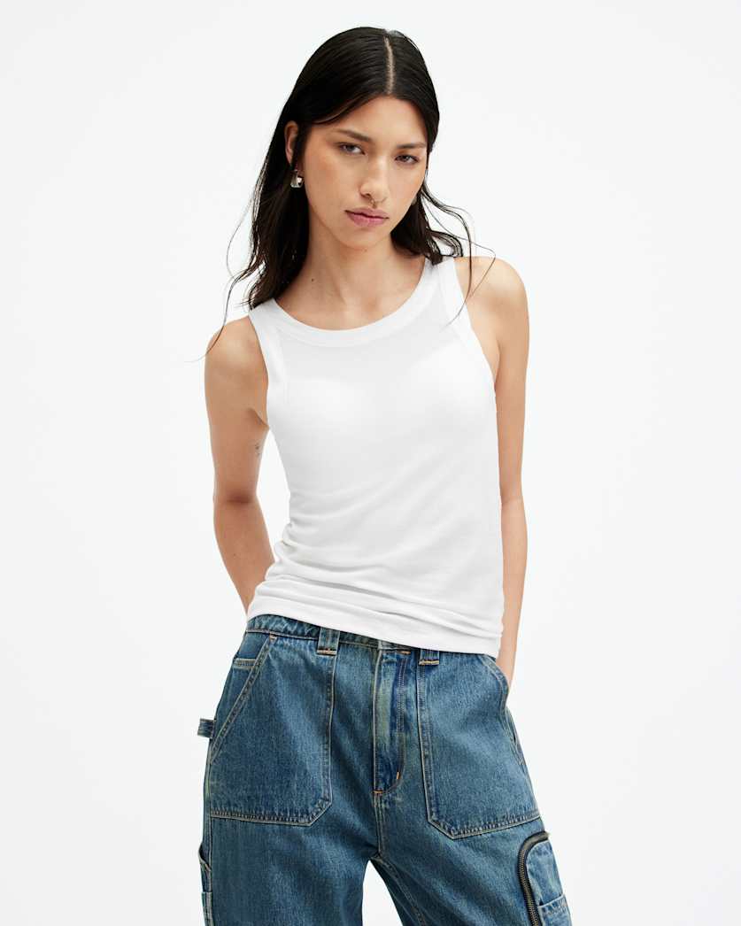 Rina Crew Neck Sleeveless Tank Top