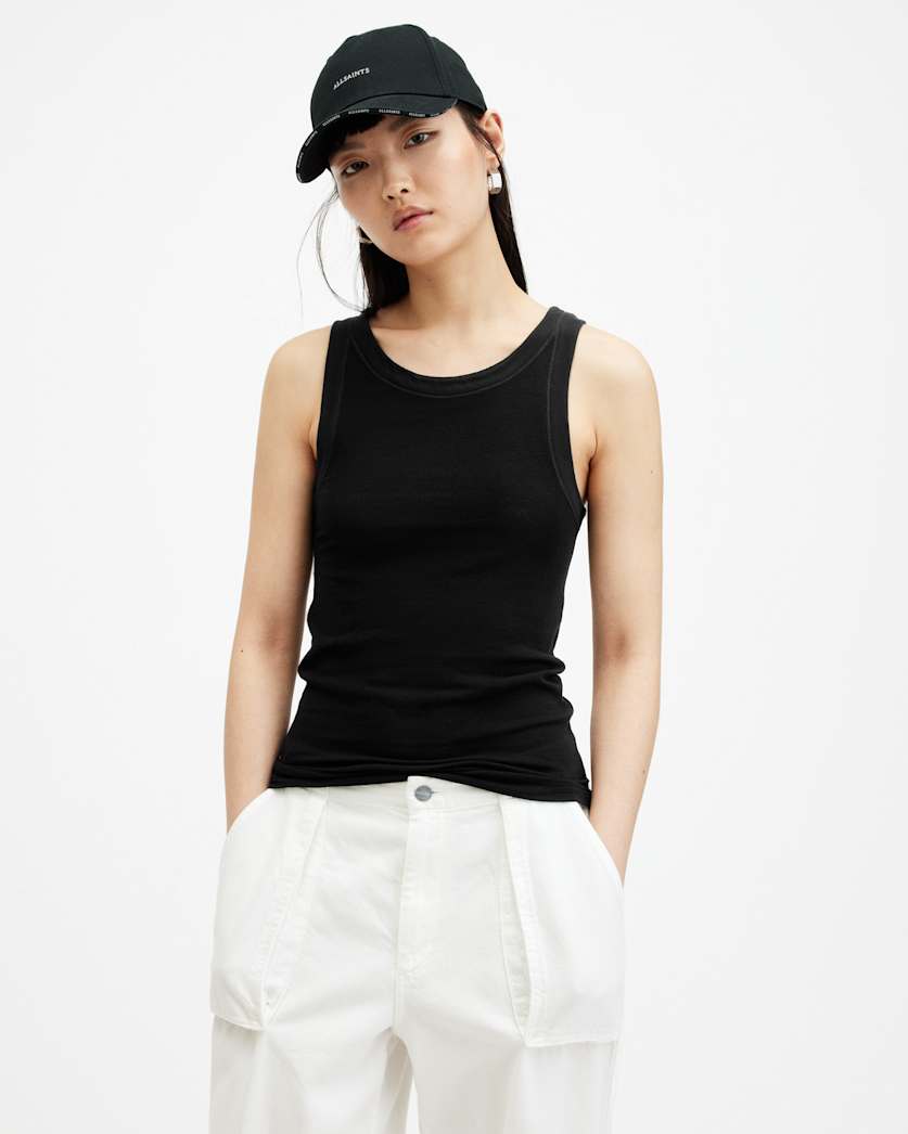Rina Crew Neck Sleeveless Tank Top