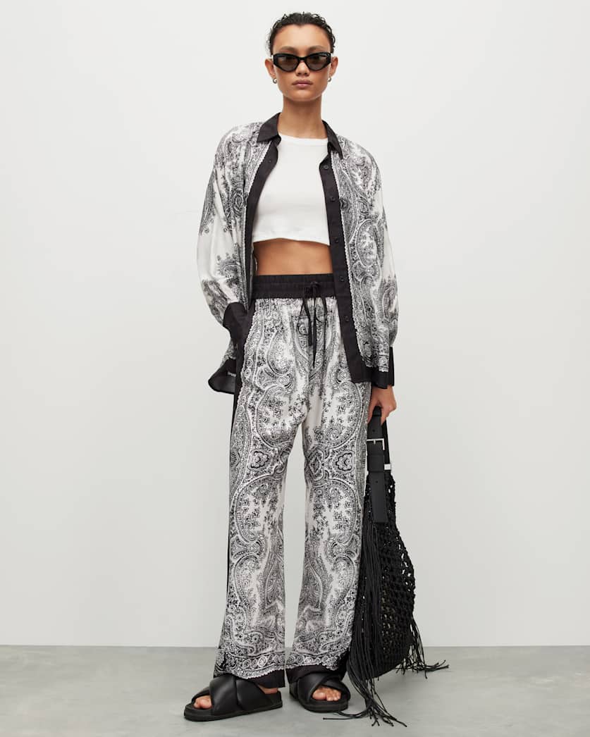 Tyler Rafaela Wide Leg Printed Trousers
