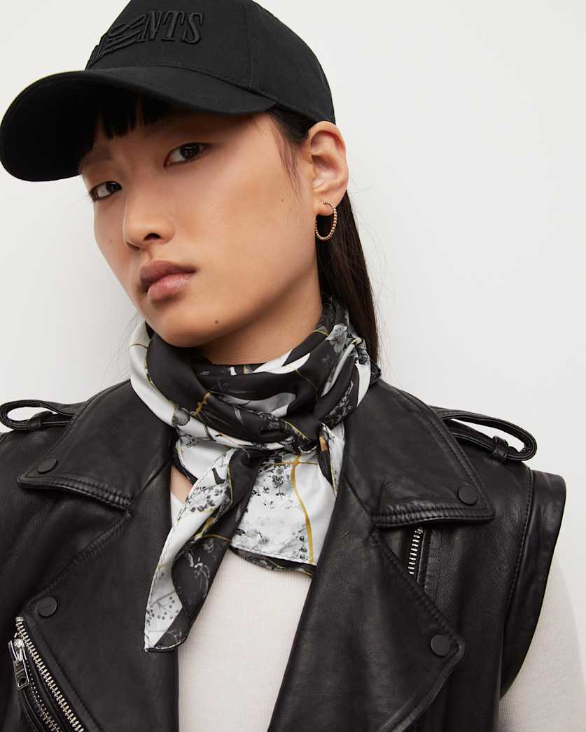 Buruberu Split Square Silk Scarf