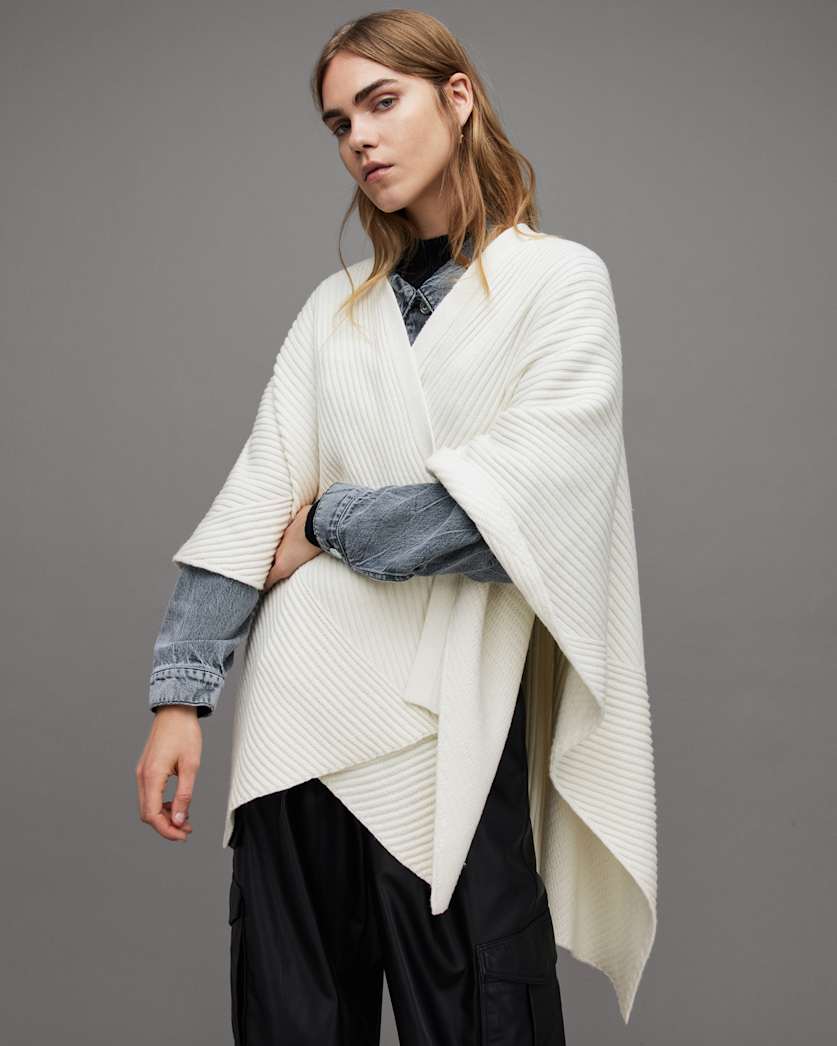 Robyn Ribbed Ruana Scarf