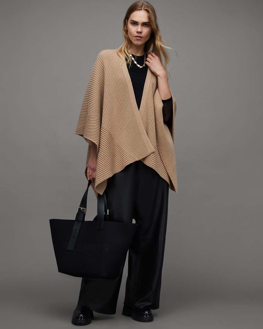 Robyn Ribbed Ruana Scarf