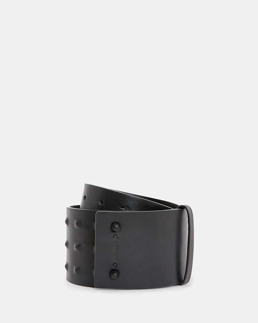 Lara Studded Leather Waist Belt